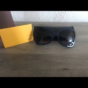 Black and blue Fendi sunglasses